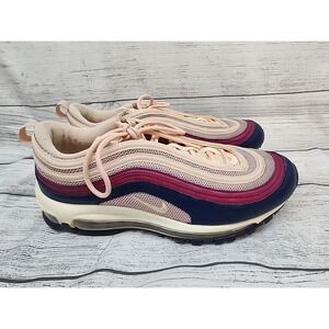 Nike Air Max '97 Womens Plum Chalk Crimson Tint Sneakers Size 10 921733-802